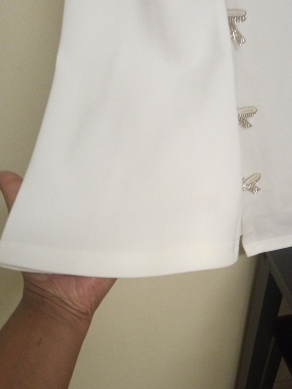 CIDER Asymmetrical Dress With Bow Rhinestone Size L - Picture 4 of 8